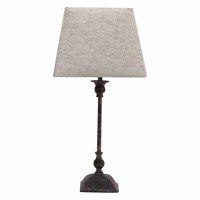 Distribuidor - Lâmpadas Diversas | Sobre Mesas Decoração | SOBREMESA PERCASOL 1XE27 MARRON RUSTICO 52X25X25 CM Ref: 134671002